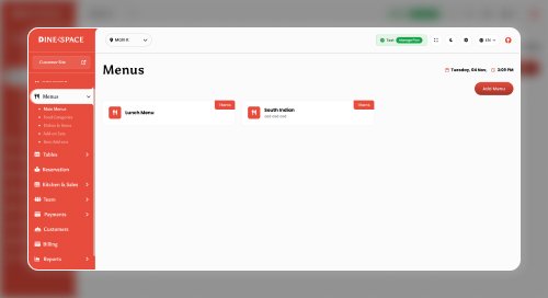 Effortless Menu & Add-On Management
